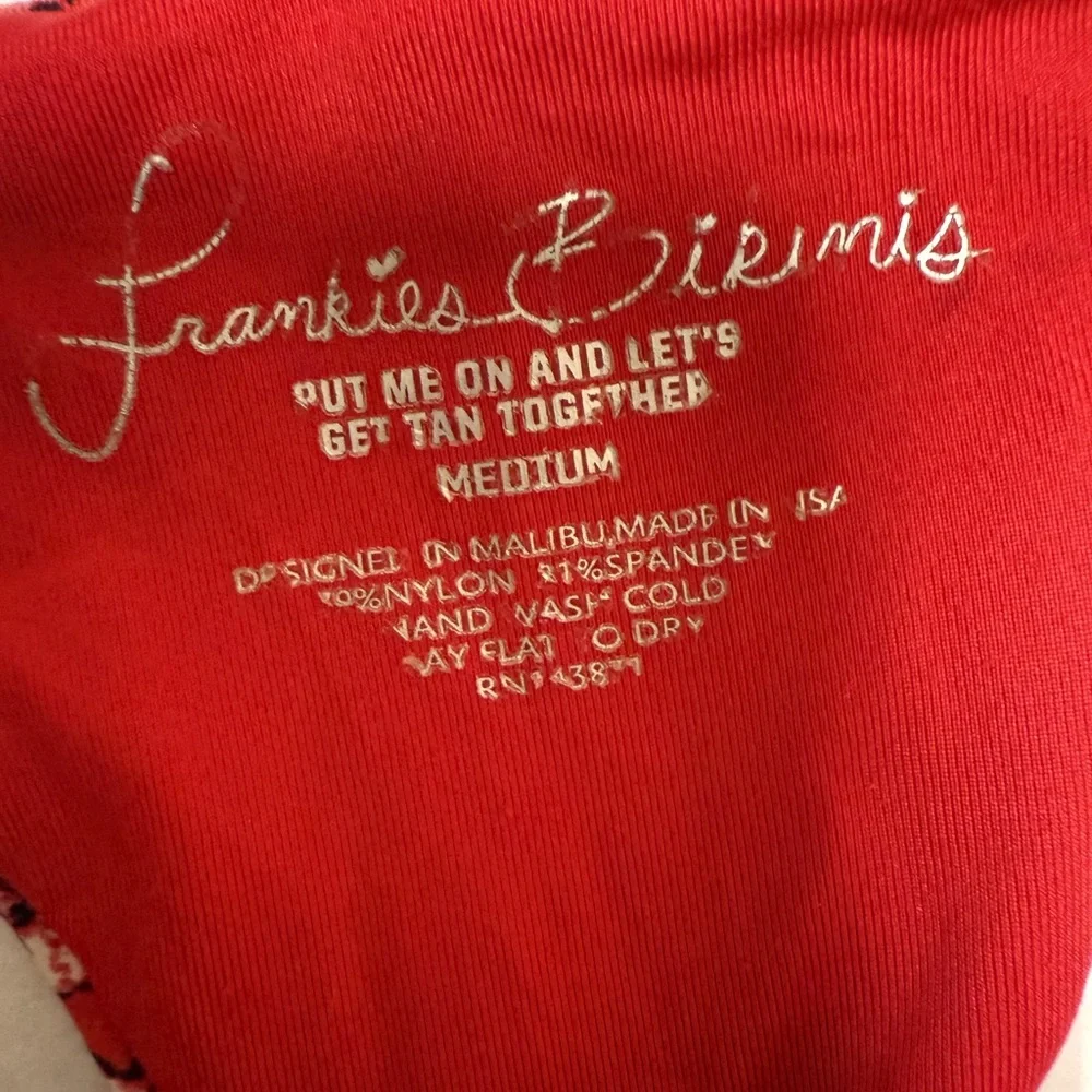 Frankie's Bikinis Joy Red Bandana Print Bikini Swimwear Set 🔴